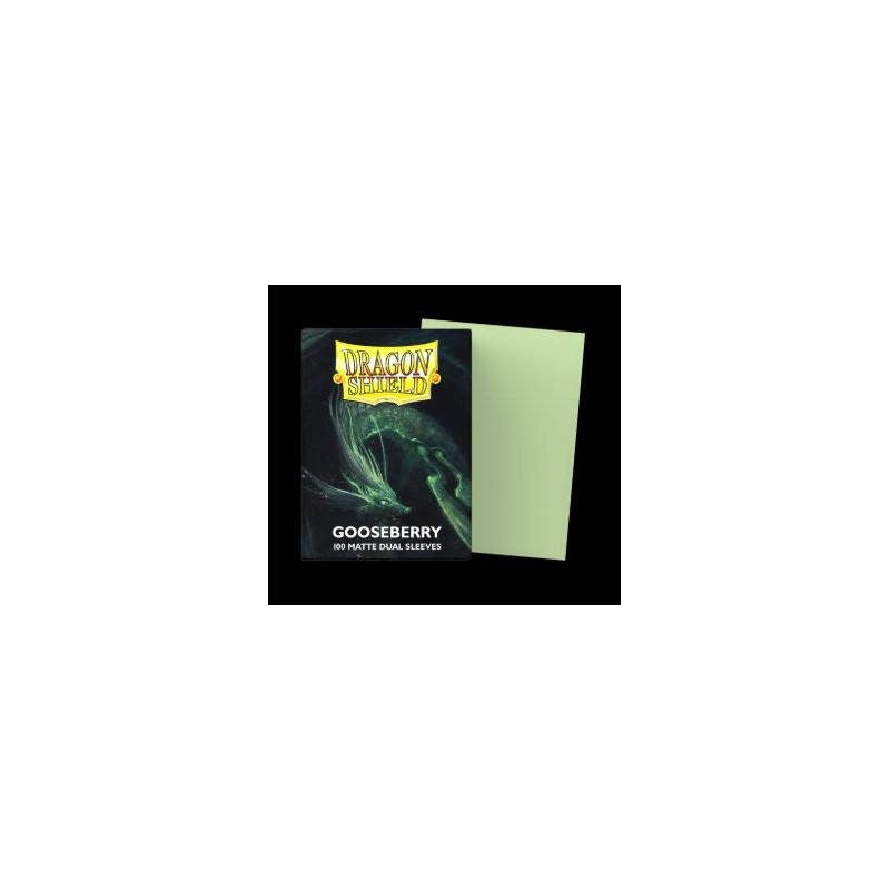 Dragon Shield - 100 Bustine Standard - Gooseberry Matte Dual Sleeves